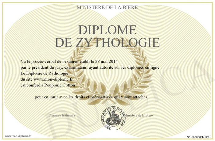 diplome zythologie